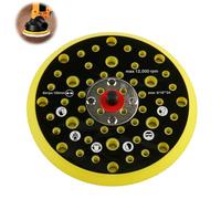 Plateau Ponceuse à 52 Trous, Patin de Ponçage 150mm, Disque de Ponçages pour Mirka CEROS DEROS à Filetage 5/16 pouces 150mm 52 Trous Base Disque de PonCage Plateau de Support kit d'adaptation