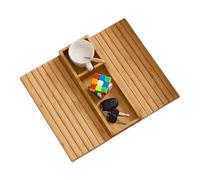 Plateau Porte-gobelet pour canapé - Table d'accoudoir Pliable | Support de Fauteuil Portable antidérapant | Étagère de Rangement pour Chambre à Coucher, Tasse à café, Assiette, téléphone