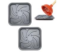 Plateau porte-piston - 2 plateaux de séchage à l'air, support de rangement de salle de bain, organisateur de piston à séchage rapide | Accessoire d'évier de toilette domestique pour fournitures de