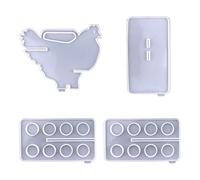 Plateau porte-œufs en résine de silicone pour 8 tasses, moules de rangement pour œufs pour moulage de résine, support d'affichage personnalisé