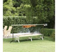 Plateau pour Barbecue Argenté Acier Inoxydable Extérieur Multi-taille vidaXL