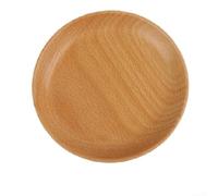 Plateau pour bois Rond Hêtre Naturel 24cm pour service Repas(15 * 15 * 2CM)