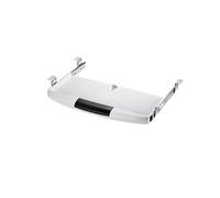 Plateau pour Claviers Sous le Bureau, Support Coulissant pour Claviers D'Ordinateur, Tiroir Multifonction, Blanc