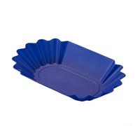 Plateau pour échantillons de grains de café pour dégustation et tri - Récipient en plastique de qualité alimentaire 22 cm noir (bleu)