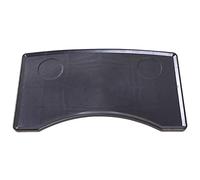 Plateau pour fauteuil roulant avec porte-gobelet amovible - Plateau standard pour fauteuil roulant - Accessoire pour écrire, lire et manger (noir)