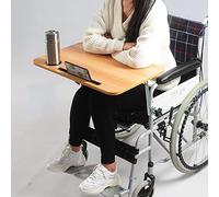 Plateau pour fauteuil roulant - Planche à manger amovible en bois avec support de téléphone portable pour fauteuils roulants manuels ou électriques | Accessoire idéal pour fauteuil roulant
