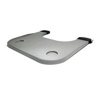 Plateau pour fauteuil roulant pour manger et lire - Planche à manger en plastique ABS robuste avec porte-gobelet, facile à installer et à enlever, idéale pour les adultes et les personnes âgées