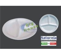 Plateau pour les Antipasti 3 Compartiments 26 CM Porcelaine Blanc Apéritifs