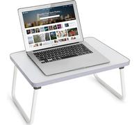 Plateau pour ordinateur portable pour lit ou canapé, plateau de service avec pieds pliants, mini table portable et légère, support pour ordinateur portable pour le travail, la lecture et l'écriture