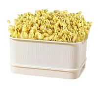 Plateau pour Pousses | Germinateur De Haricots Sans Terreau Avec Couvercle - Cultivateur De Blé | Pour La Culture De Haricots Pois Et De Blé Dans La Maison Intérieur Cuisine Et Plan De Travail