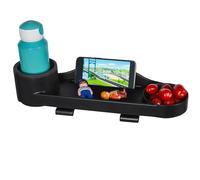 Plateau pour poussette Dooky, plateau universel pour buggy, porte-snacks et porte-boissons, amovible et réglable, facile à nettoyer, pour poussettes et buggys, noir