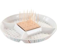 Plateau pour snacks DKD Home Decor 23,5 x 23,5 x 3 cm Faïence colorée