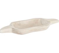 Plateau pour snacks DKD Home Decor brun clair naturel tropical 38 x 15 x 4 cm