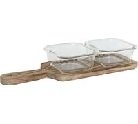 Plateau pour snacks Home ESPRIT naturel 320 ml 36 x 11 x 6 cm