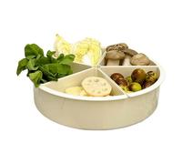 Plateau pour Snacks - Plateau Organisateur avec 5 Compartiments Drainage Et Rangement pour Fruits - Tournant pour Légumes,pour Les Fêtes Les Réceptions Les Pique-niques Le Camping Noël Thanksg