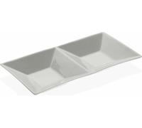 Plateau pour snacks Versa en céramique porcelaine (23 x 11 x 3 cm)