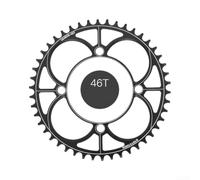 Plateau pour vtt 104BCD Alliage Aluminium Résistant Plateau pour | Alliage aluminium CNC, design léger, finition noire , compatible 104BCD, usage -terrain(46Tblack)