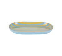 Plateau Present Time Animado Oval small Jaune 15x2,5 cm