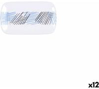 Plateau Quid Chicago - céramique 15 x 9 cm (12 pièces) - Marque : Quid - EAN : 8414793734127