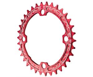 Plateau RaceFace Étroit Large : 104Mm Bcd 36T Rouge