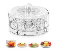 Plateau Rafraîchissant - 9,06x6,42 Pouces Fruits Rotatifs, Support Snack Portable, Assiette Apéritif Glace Rotatif 360 | Vaisselle Extérieure Polyvalente Pour Fêtes, Piques D'anniversaire, Camping