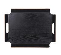 Plateau rectangle no angle 44,5x33,5 cm noir Table passion