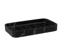 Homemaison – Plateau rectangulaire Léa – polyrésine effet marbre noir – 19,2×11,3×2,5 cm