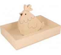 Plateau Rectangulaire 25x17x4,5 Cm Bois