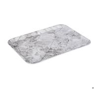 Plateau rectangulaire angulaire 33x43cm effet marbre blanc - 5five