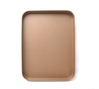 Plateau rectangulaire anti-adhésif en acier carbone pour la cuisson de gâteaux, pain, biscuits avec conductivité thermique améliorée et structure de rétention des bords sécurisés