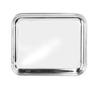 Plateau Rectangulaire Bar Inox 40x33 Gris Pinti Inox