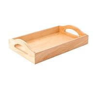 Plateau rectangulaire en Bois de pin 34 x 24 x 6 cm.