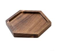 Plateau rectangulaire en bois pour servir des collations, du café, du thé et des desserts avec construction en bois robuste et esthétique japonaise minimaliste pour un usage quotidien ou événement