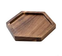 Plateau rectangulaire en bois robuste avec surface lisse pour un nettoyage facile, idéal pour le petit déjeuner et le thé et organiser les essentiels de cuisine à la maison (TP08)