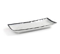 Plateau rectangulaire en mélamine Lacor Sea 28,6x12,7x3,4 cm Noir TU