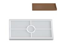 Plateau rectangulaire en silicone pour bijoux, cosmétiques, pâtisserie, chocolat, avec motifs réutilisables, plateau décoratif en silicone pour travaux manuels