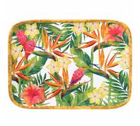 Plateau rectangulaire fleurs 45cm