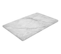 Plateau Rectangulaire Mélaminé Imitation Marbre avec Pieds en Silicone 300x200x14 mm