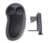 Plateau réglable pour baignoire, plateau de service sans fil antidérapant avec porte-gobelet pour boissons, livres et collations, table de chevet en plastique durable pour