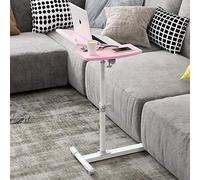 Plateau réglable pour petit déjeuner au lit avec panneau de densité jaune, tapis de souris, roulettes verrouillables, support pour ordinateur portable, table de chevet paresseuse, parfaite pour le