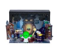 Plateau Repaire des Mages Illumination Minions & Monsters, 3 à Collectionner et Assembler pour créer Un Film de Monstre hollywoodien, avec 2 Mini Figurines de l'équipe et 3 Accessoires de Tournage