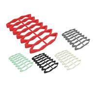 Plateau résistant à la chaleur, égouttoir à huile, antiadhésif, peu encombrant, pliable, plateau à rôtir en silicone résistant à la chaleur pour légumes et viandes, 23,3 x 15,6 x 2 cm