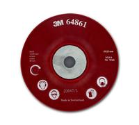 Plateau rigide bombé rouge D125 mm 3M P64861