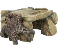 Plateau rocheux avec tronc d'arbre 25 cm