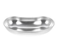 Plateau Rognon en Acier Inoxydable 304, Forme Incurvée | Construction sans Soudure, Bords Relevés et Surface Polie, pour Salles de Soins et Usage Clinique