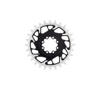 Plateau rond burgtec thick thin 3 mm offset pour sram direct mount 8 trous t type noir