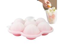 Plateau rond de sphère de glace, machine à boules de glace | Moule à boules de rondes en silicone à 7 cavités | Moule rond de boule de de bricolage avec des couvercles, moule de de s