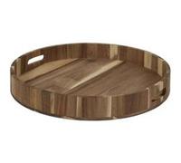 Plateau rond en acacia 40 cm Marron G