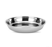 Plateau rond en acier inoxydable pour gâteaux non magnétique, pour restaurant (30 cm)