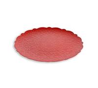 Plateau rond en acier, Rouge, 35 cm, Dressed